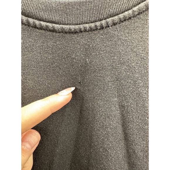 Adidas Womens Sweatshirt Size Small Black Crewneck Long Sleeve - Picture 4 of 16